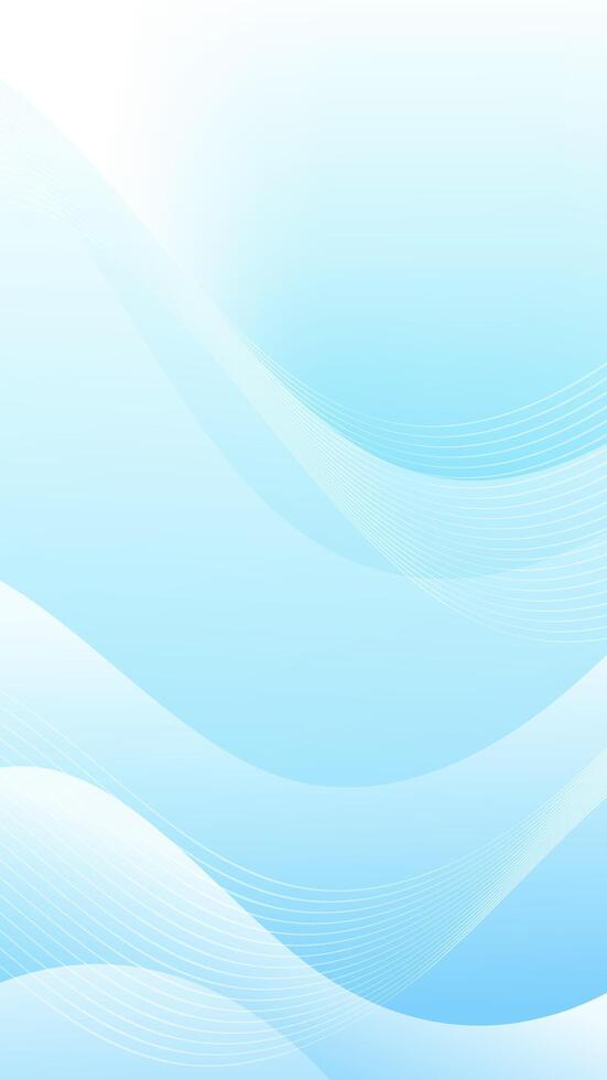 Abstract Blue Wave Background Modern Design, Soft Curves, Gradient Hues, vector