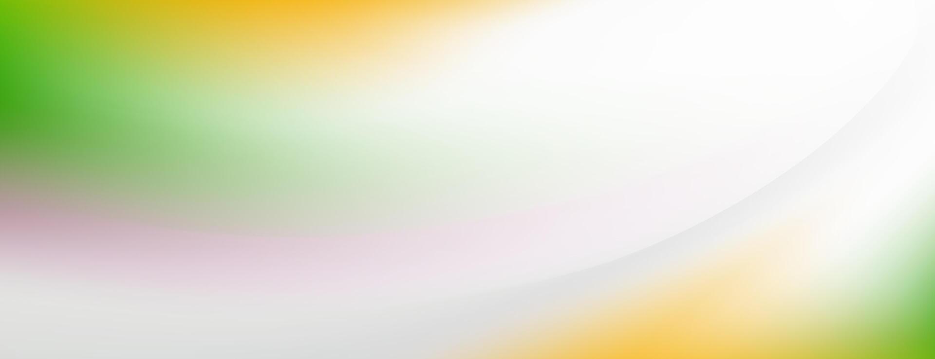 Abstract Gradient Background Green, Yellow, White, Soft vector
