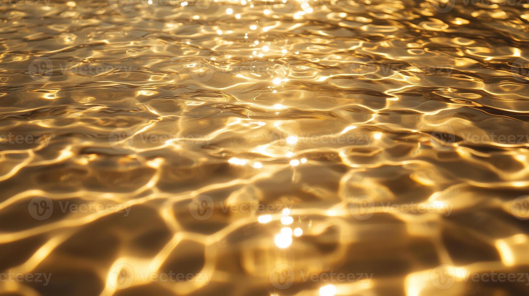 Sunlight reflects beautifully on rippling water surface during warm afternoon at a serene lakeside location photo