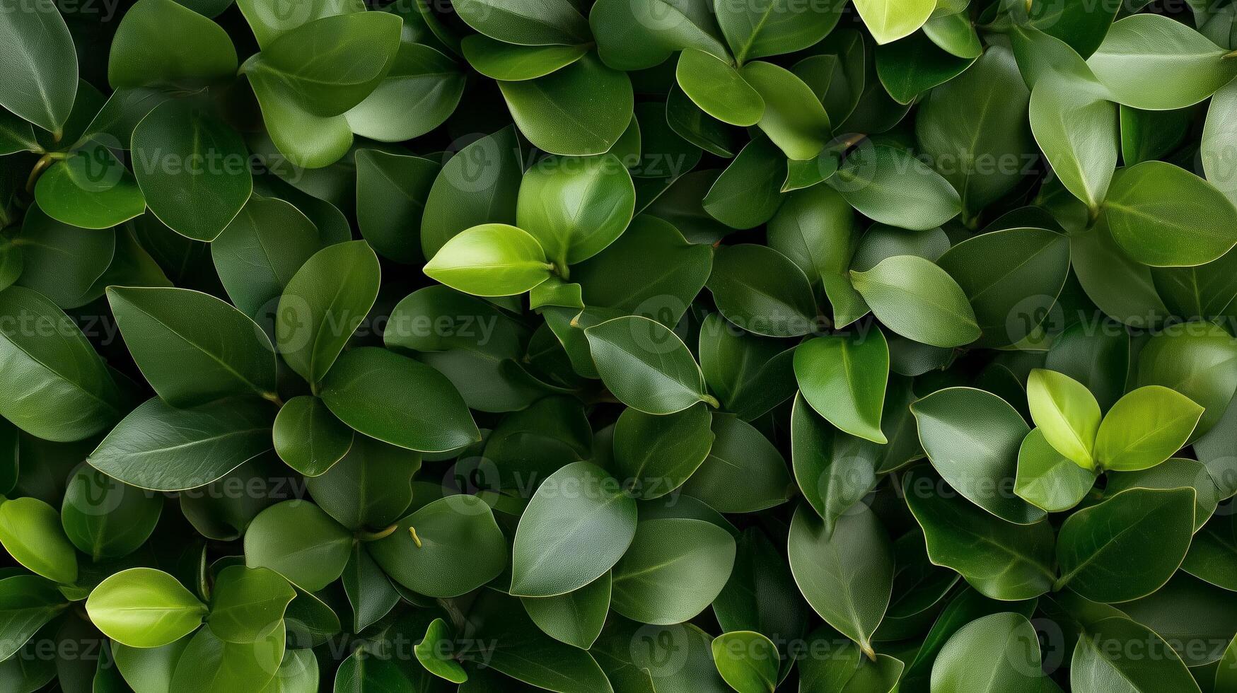 Lush green leaves create a vibrant natural tapestry in a serene indoor setting filled with life photo