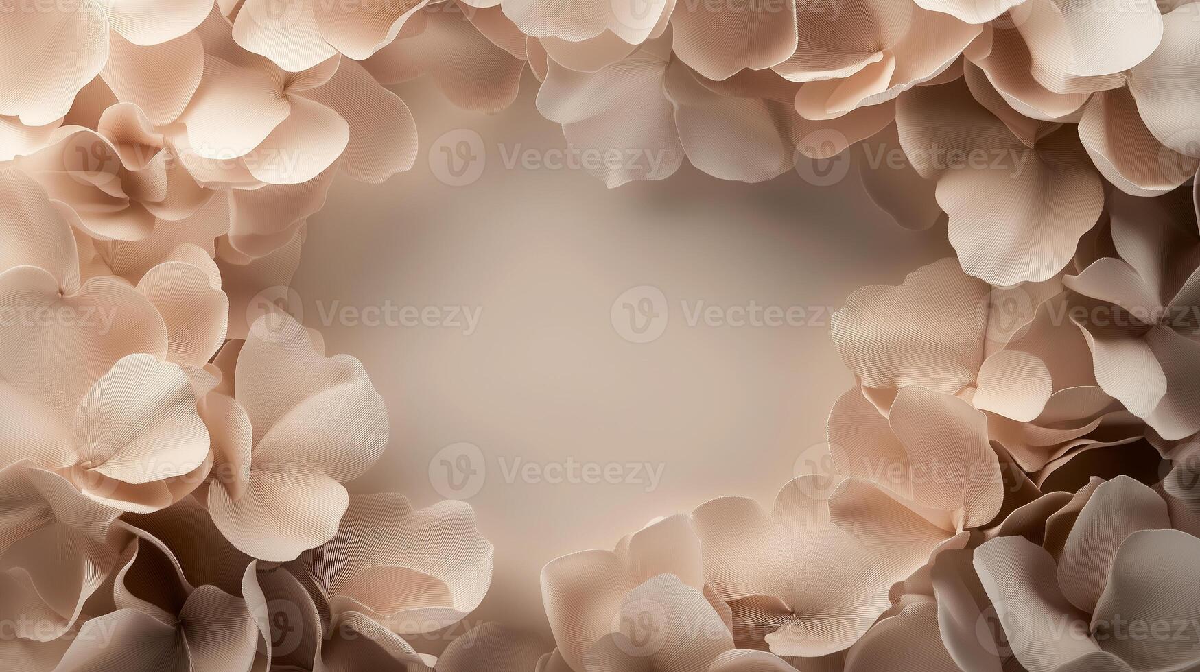 Delicate neutral flower arrangement creating a soft and inviting atmosphere for special events or celebrations photo
