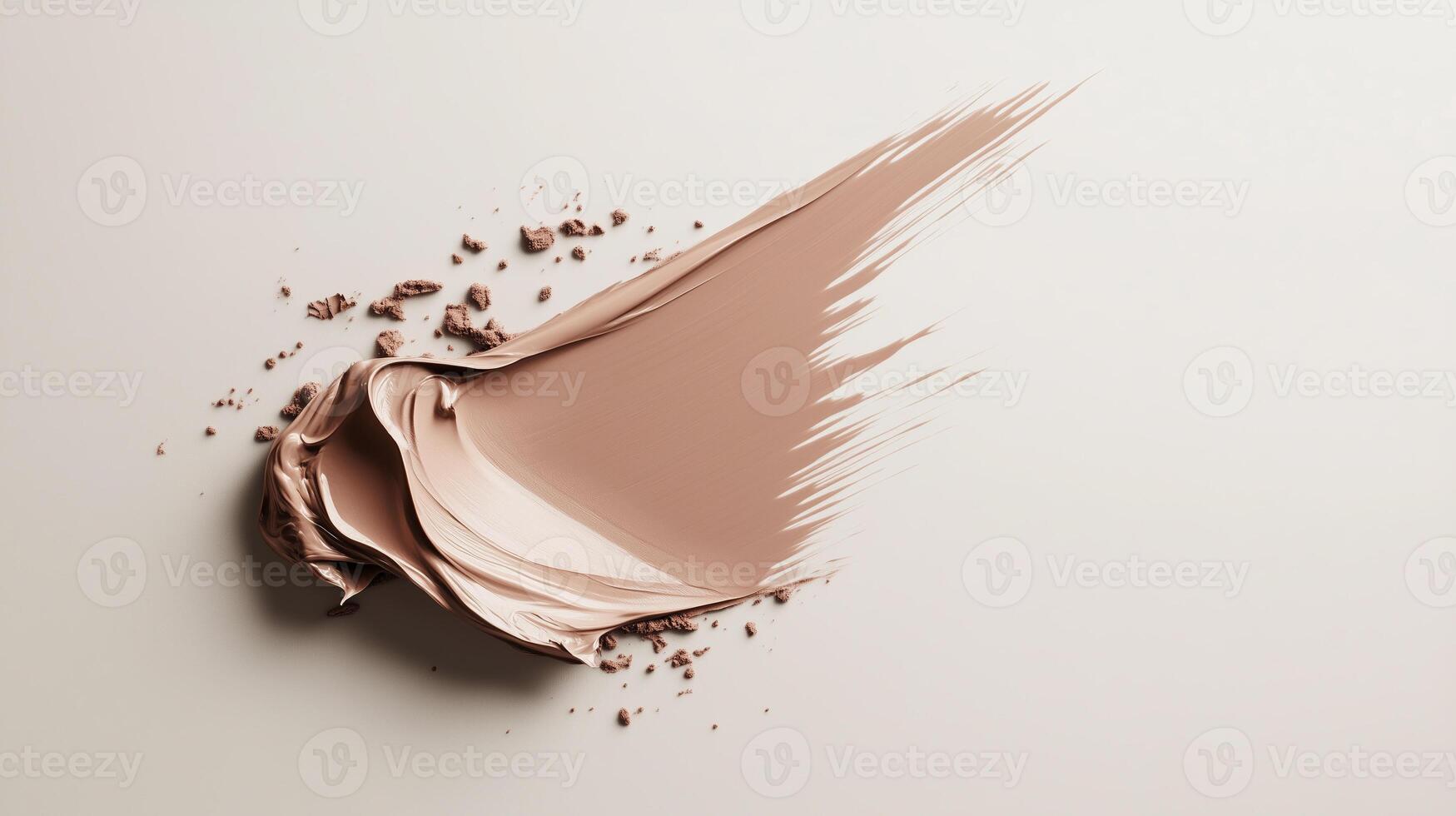Creamy texture spreads across a light surface showcasing beauty product application process photo