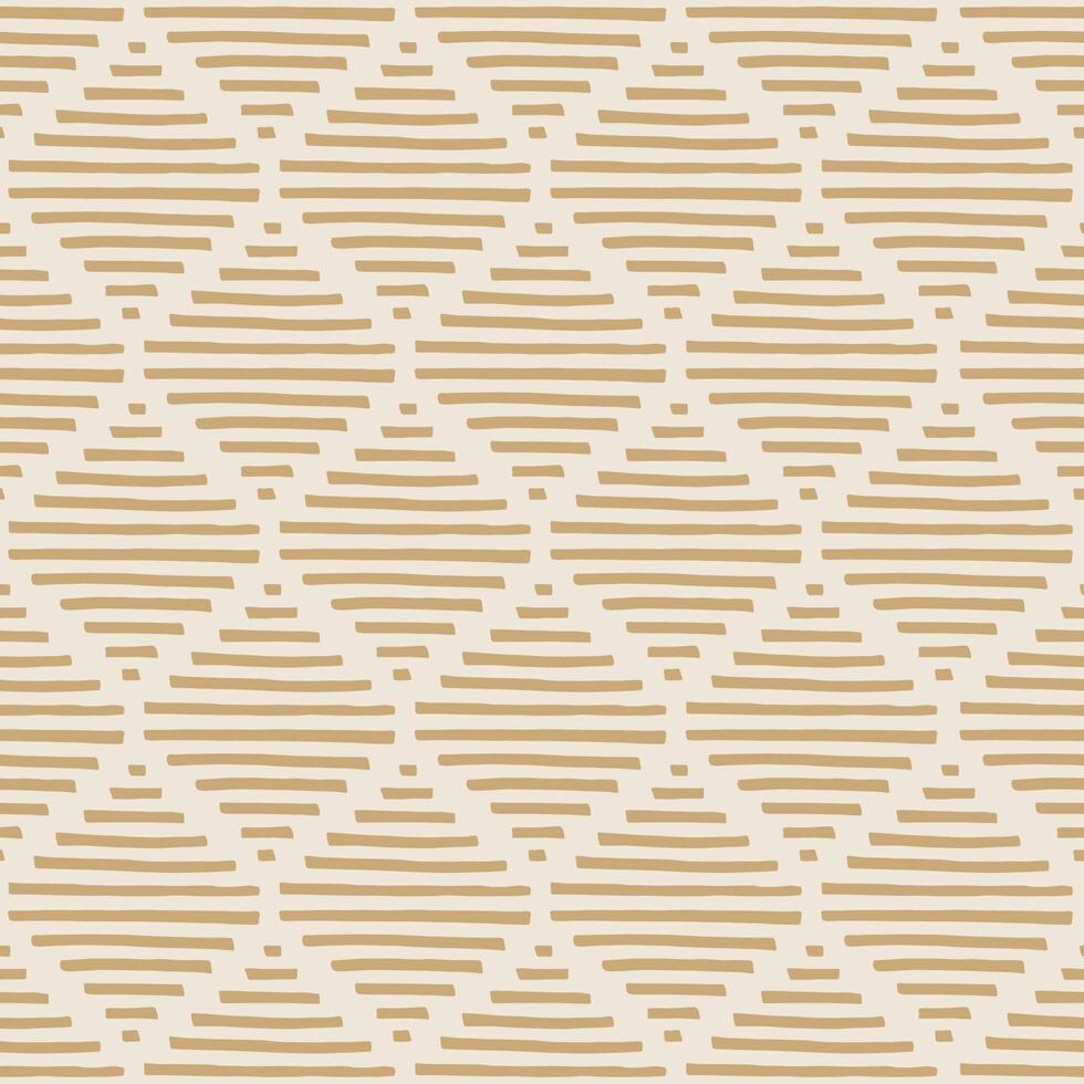 Seamless Gold Geometric Line rough Pattern On Natural Background vector