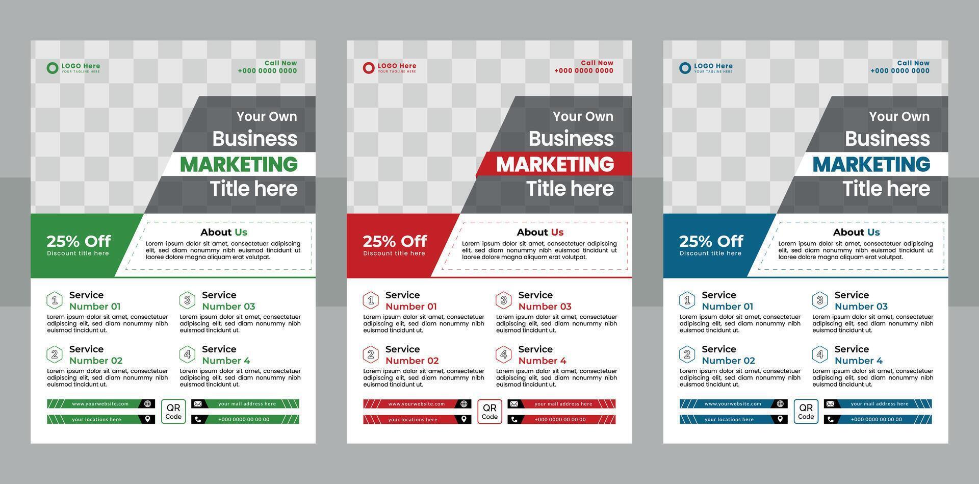 Simple and minimalist promotion layout with Multicolor Corporate business brochure Design template Modern Creative and Professional flyer Concept vector