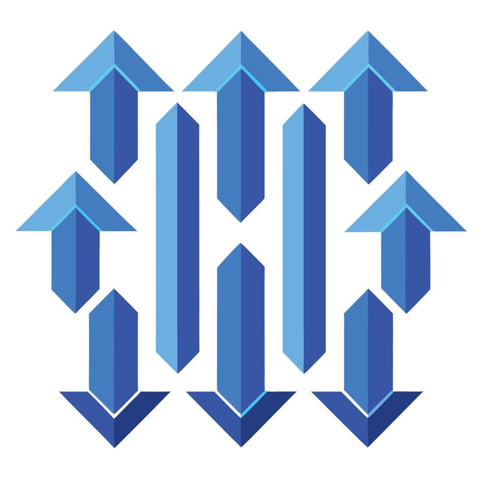 Set arrow icon. Collection different arrows sign. vector