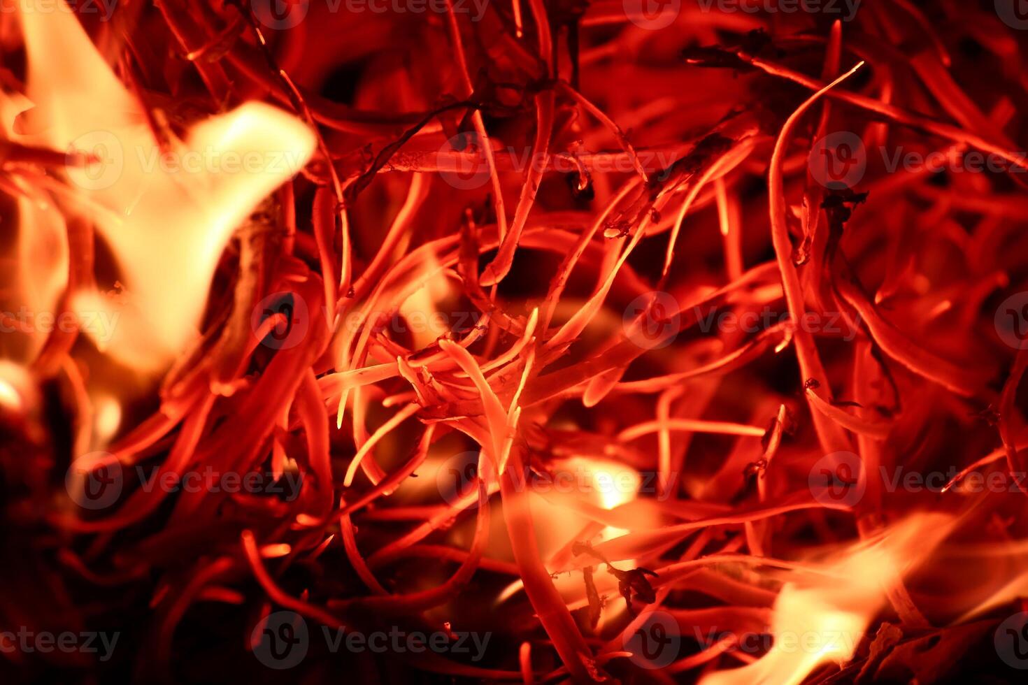 Conceptual shot of glowing wood splints with an unsual shape photo