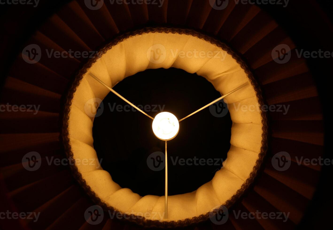 Abstract symmetrical shot of a lamp shade photo