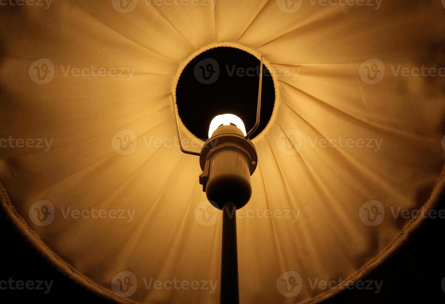 Abstract symmetrical shot of a lamp shade photo