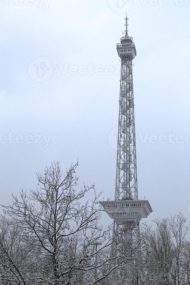 Funkturm Berlin Berlin radio tower in winter photo
