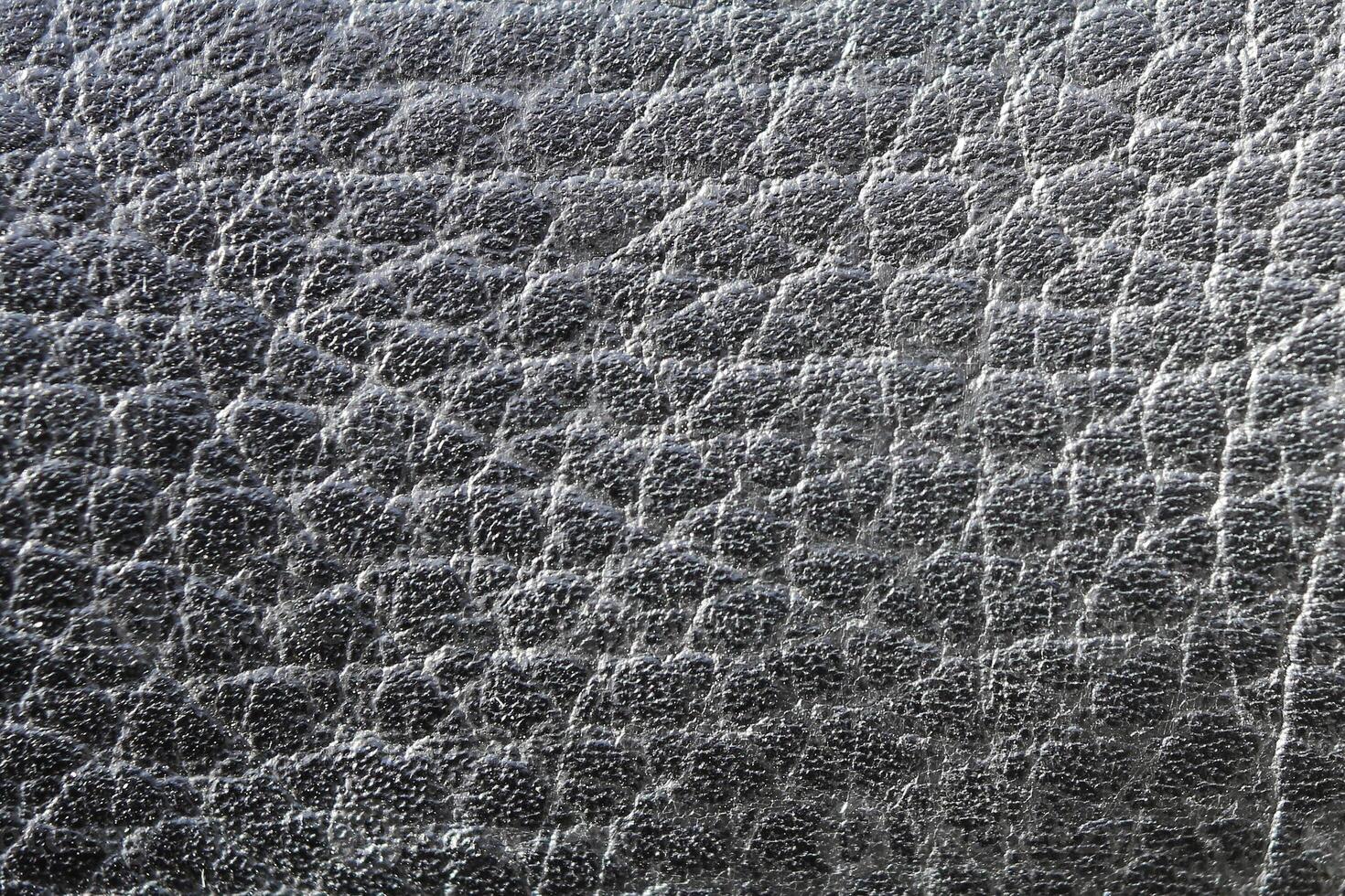 Macro shot of a black leather surface photo
