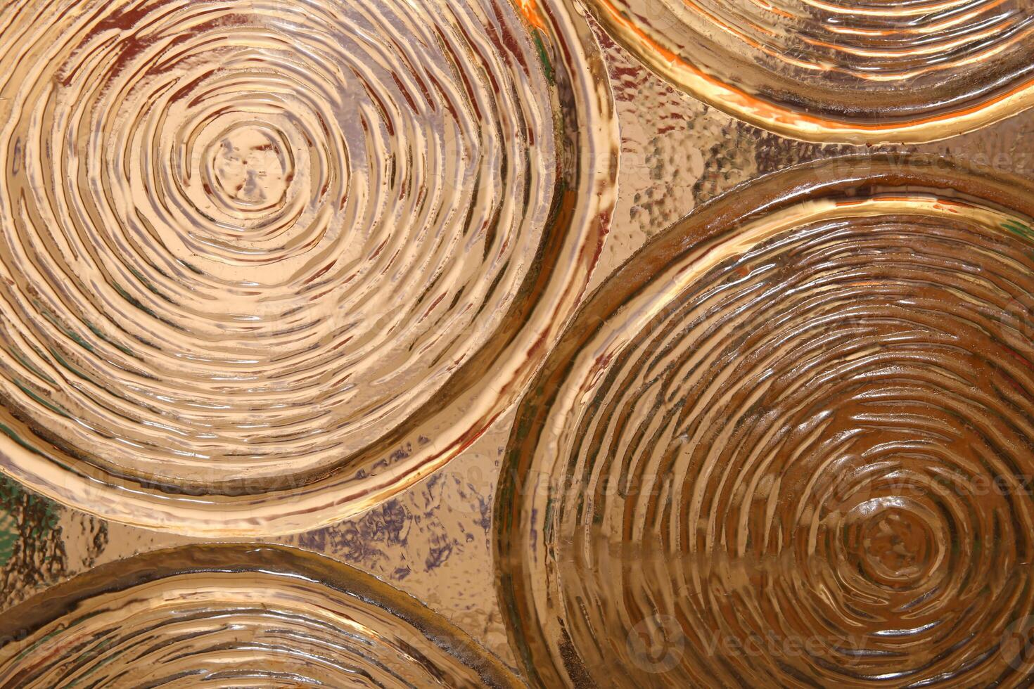 Macro of light effects in an ornamental glass pane photo