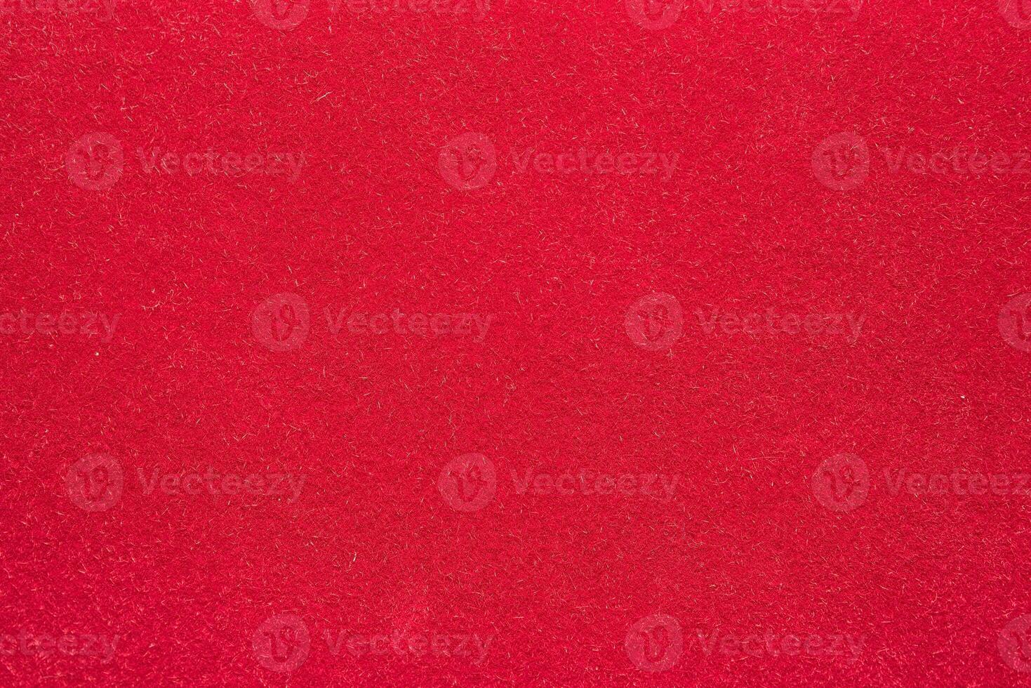 Macro shot of a red felt surface photo