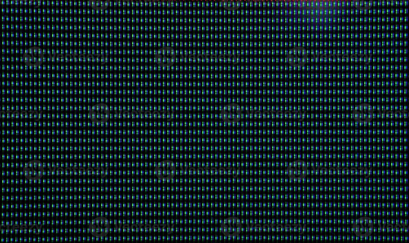 Macro shot of CRT screen with red and blue dots photo