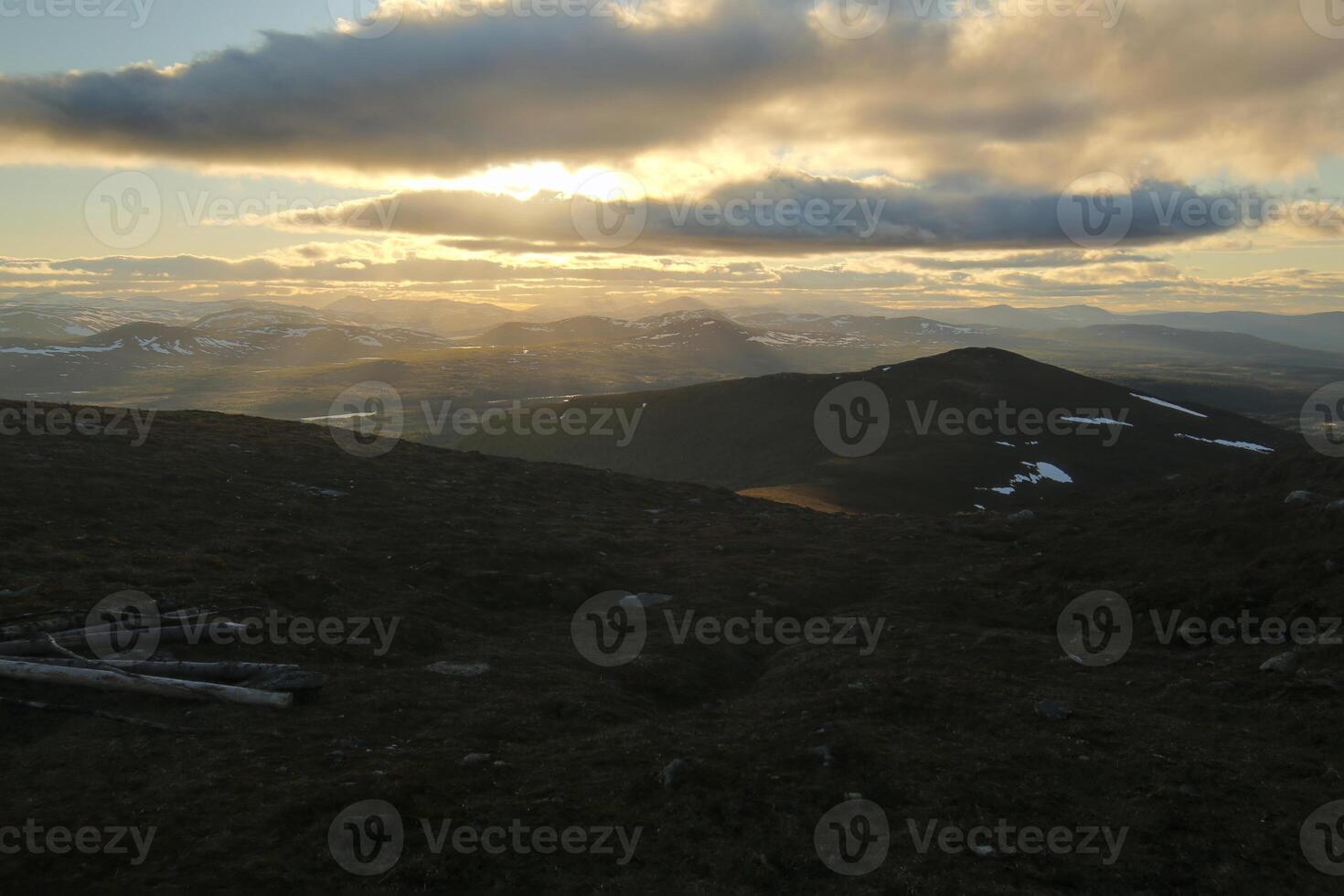 HDR view from the Swedish mountain Ansaett photo