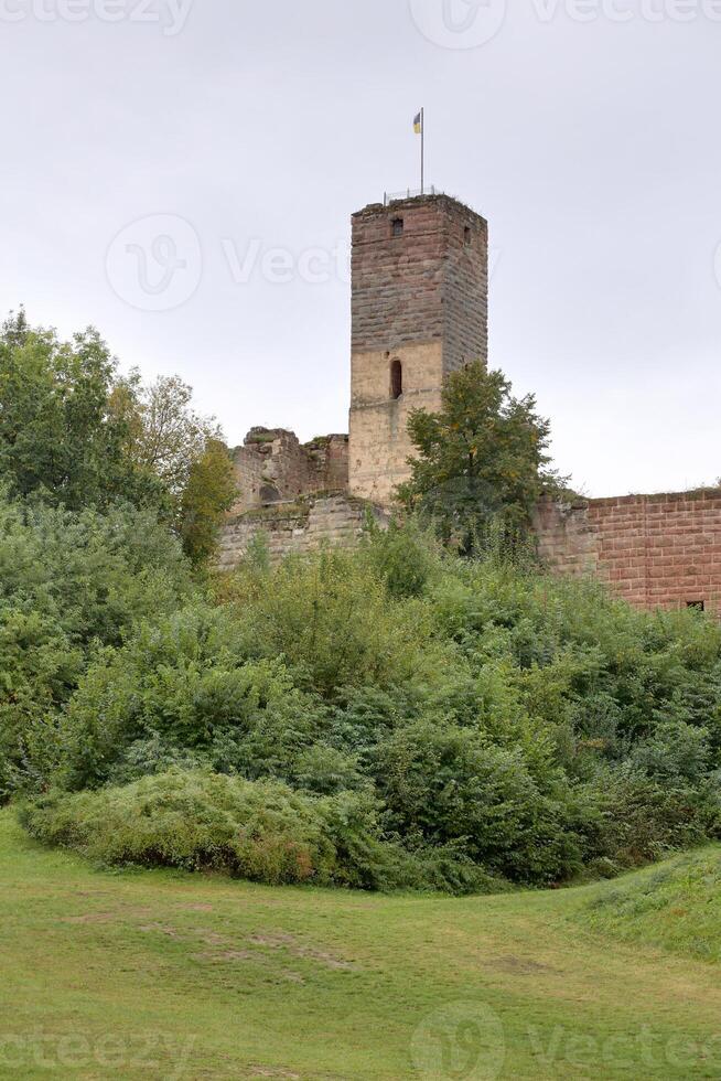 Castle ruin Hilpoltstein seen from northern direction photo