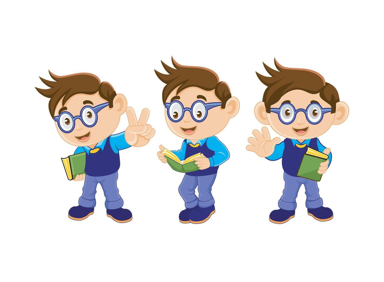 Mascot of a student vector