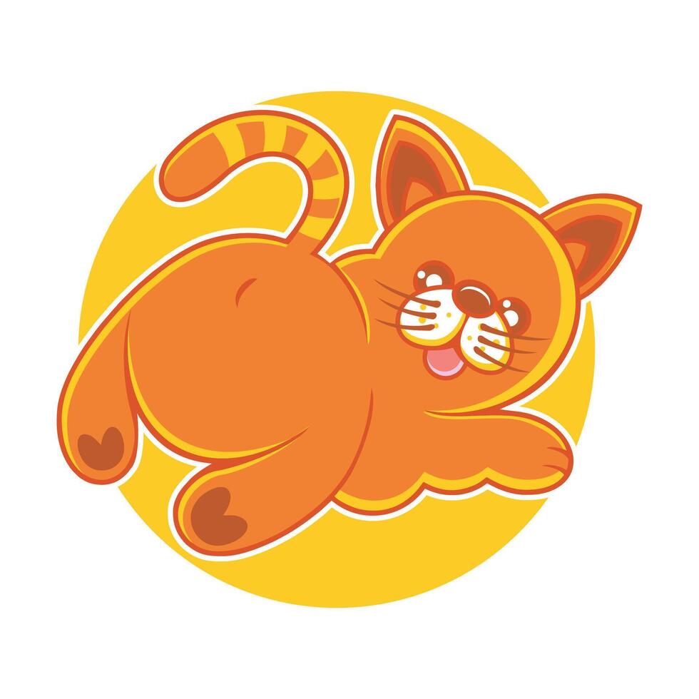Cute Cat Cartoon vector