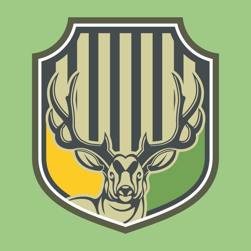 Deer Breeding Badge vector
