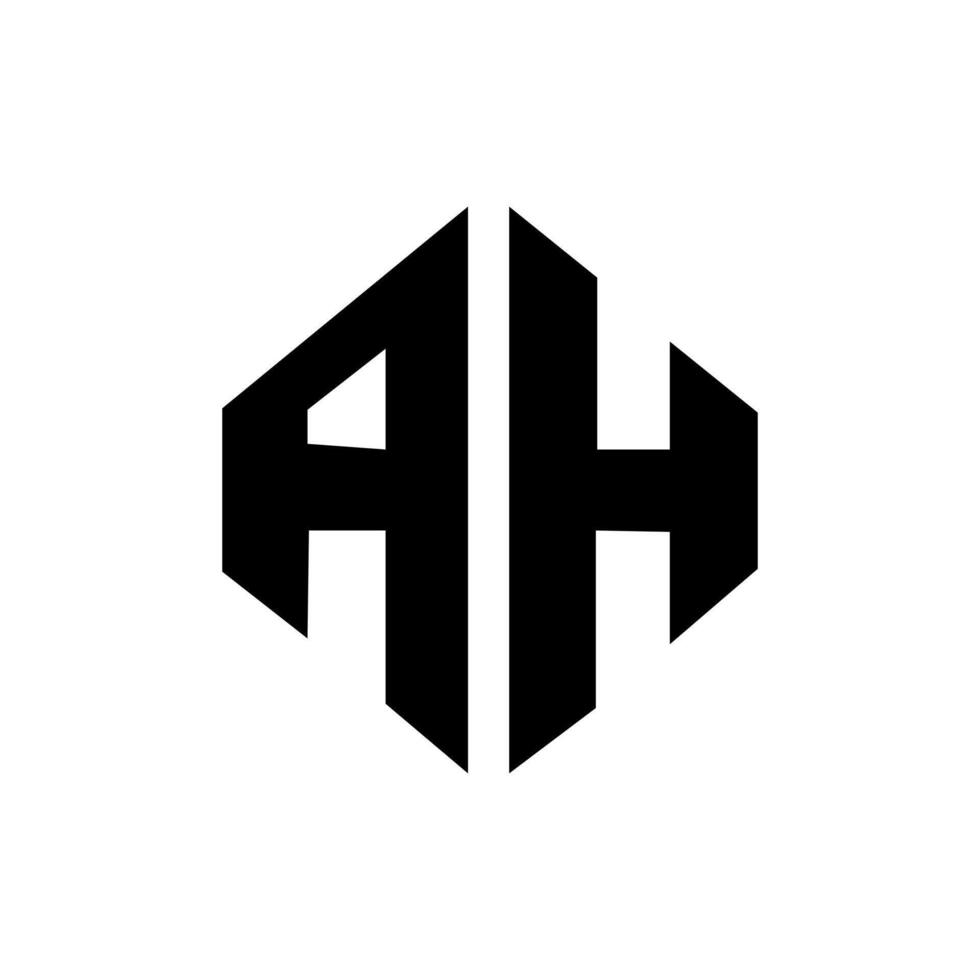 Initial Letter AH Logo Template Design vector