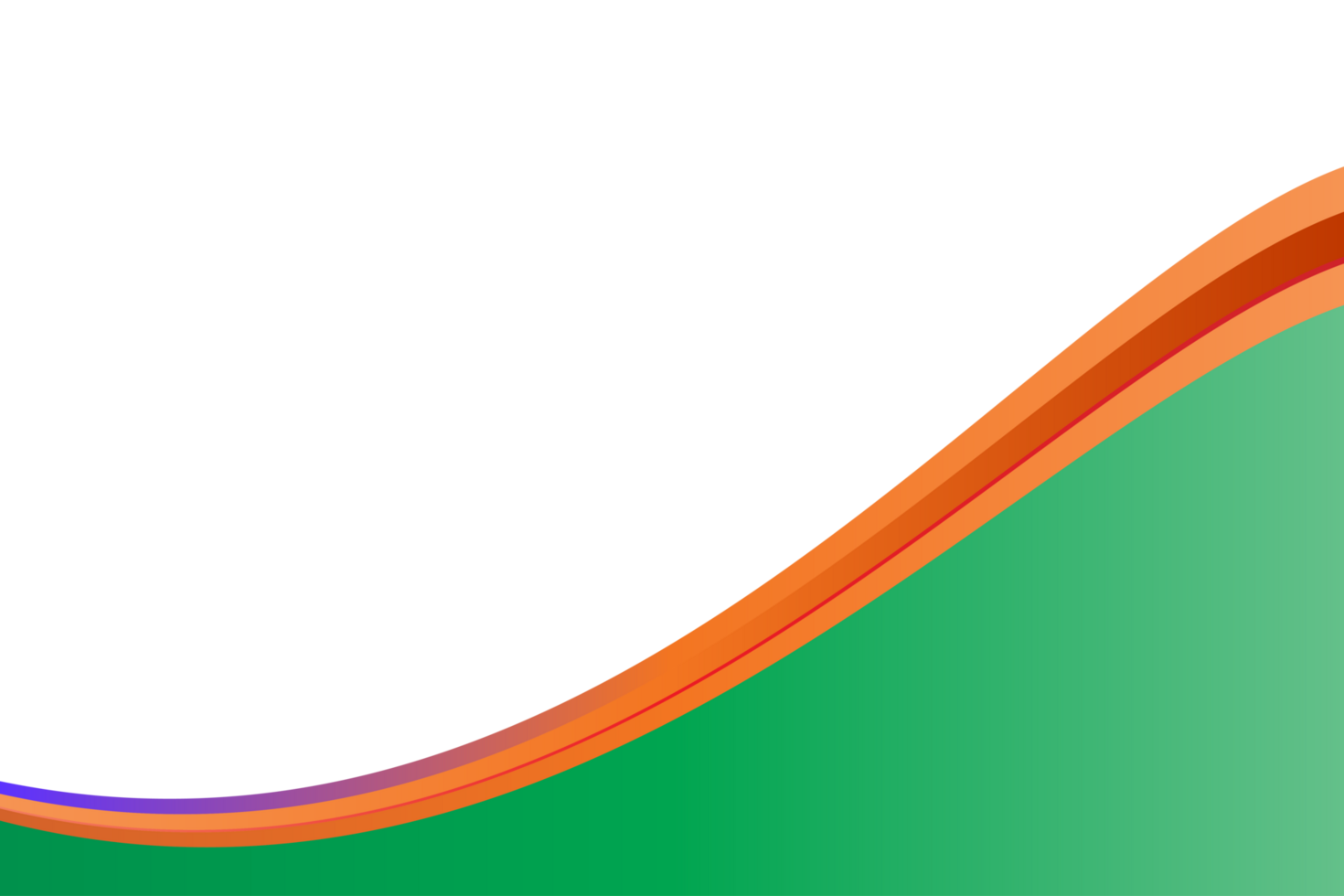 orange and green colors wave background png