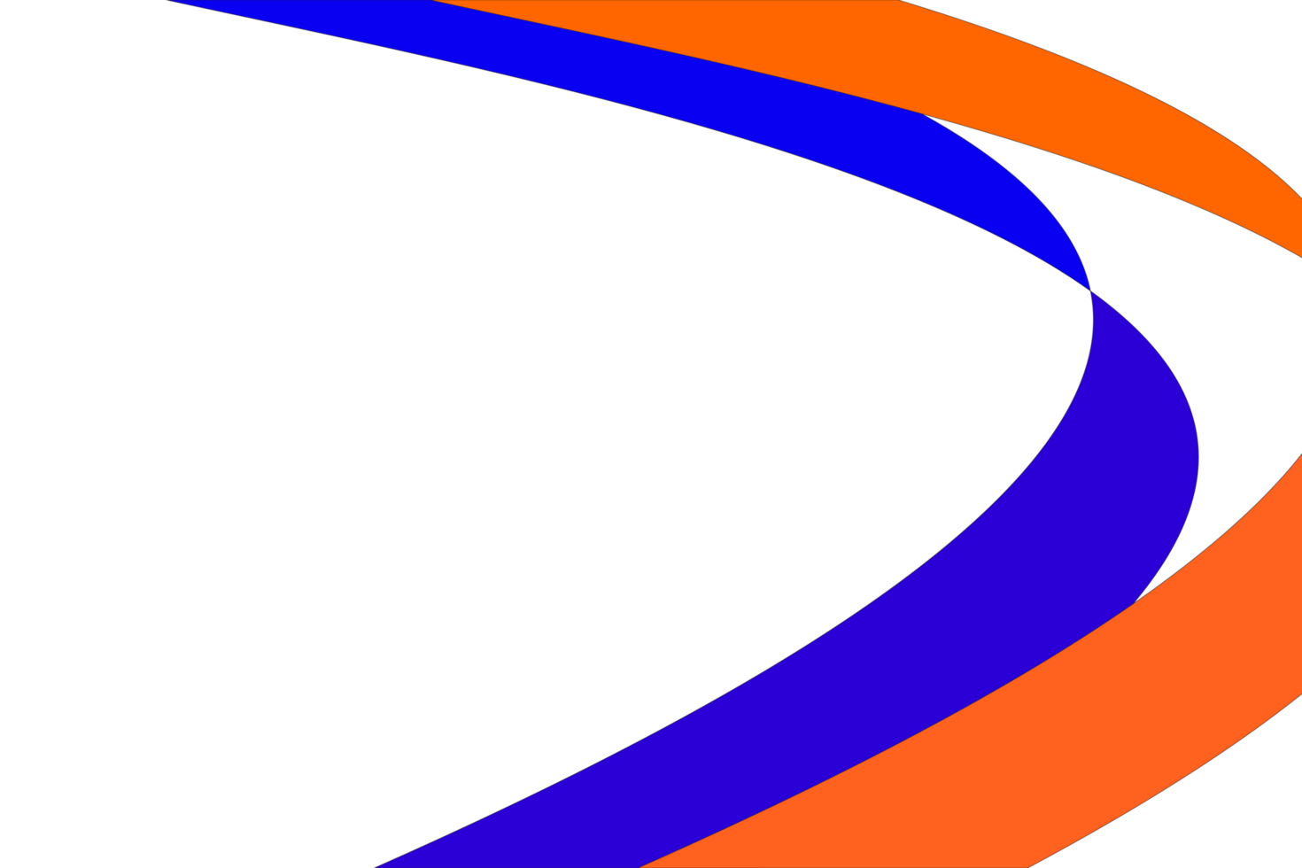 orange and blue curved line png