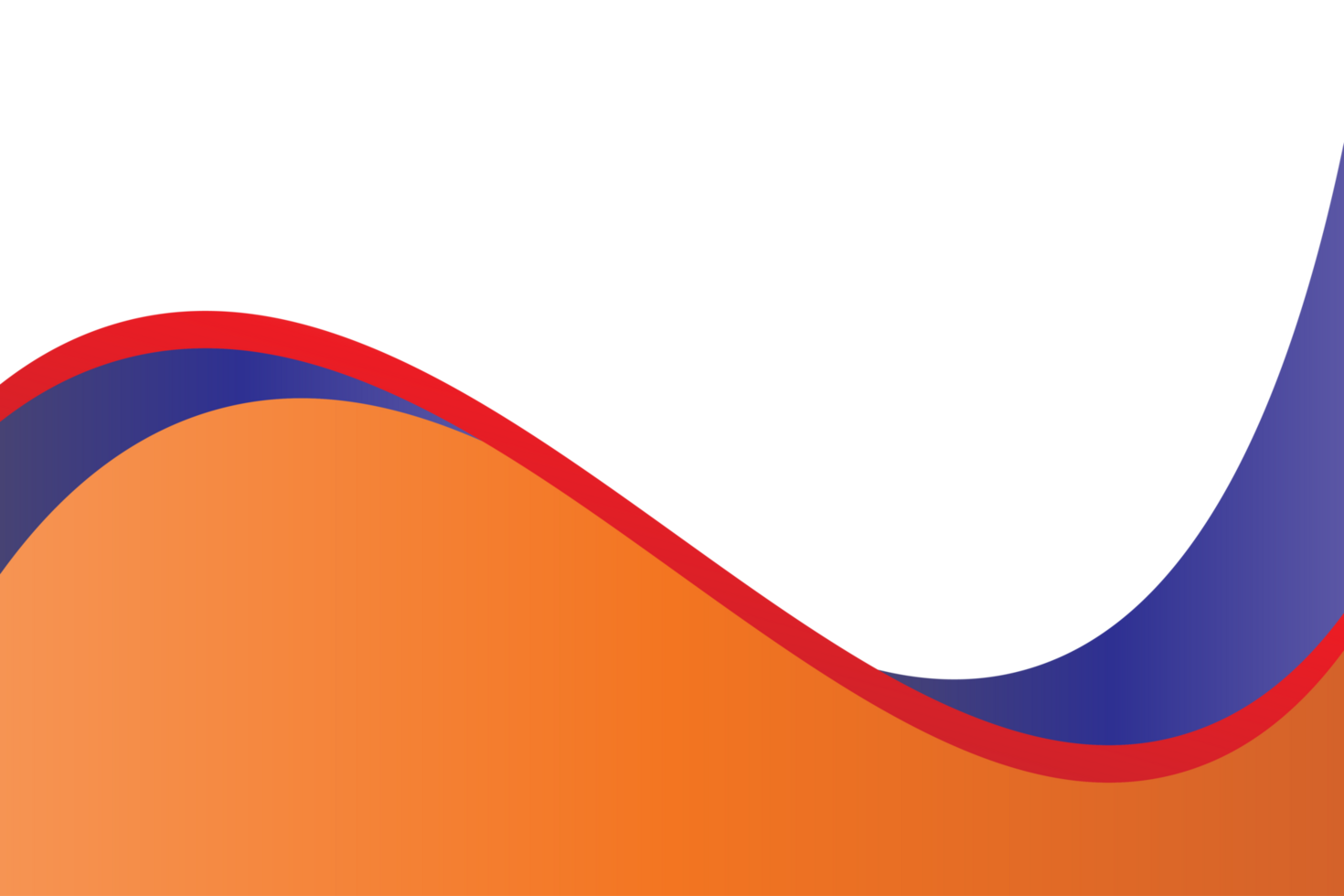 orange and blue wave png