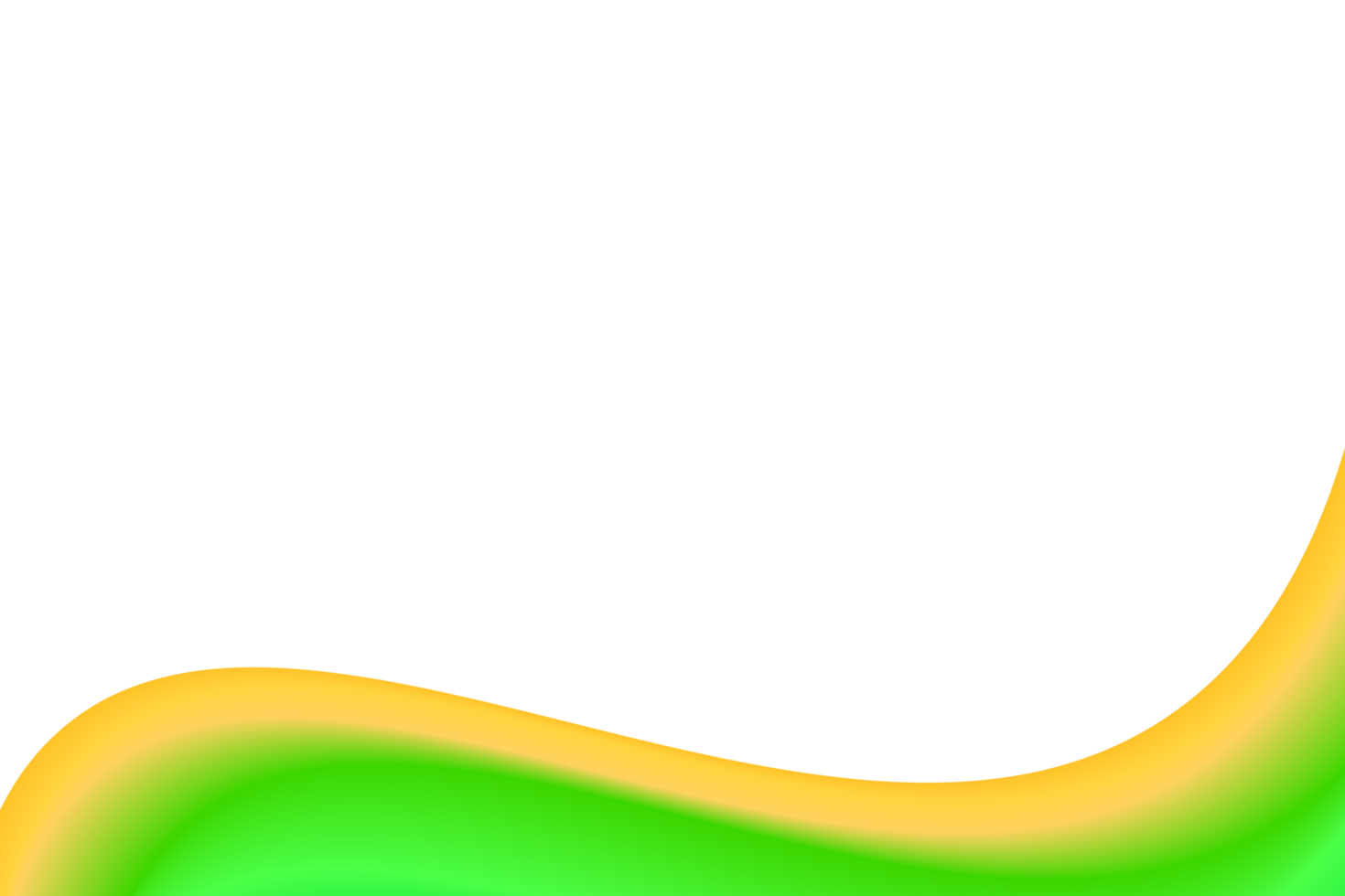 abstract green and yellow wave background png