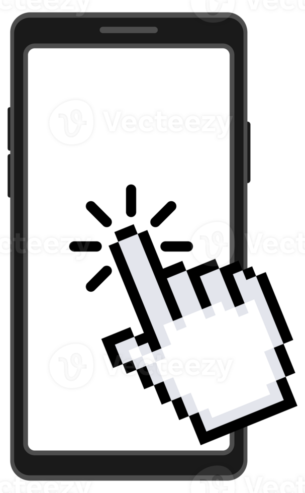 Set of Touch Screen Gestures for Smartphone Interface. illustration png