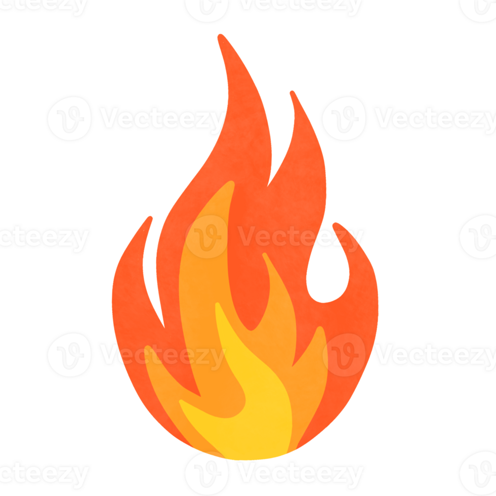 Burning fire illustration png