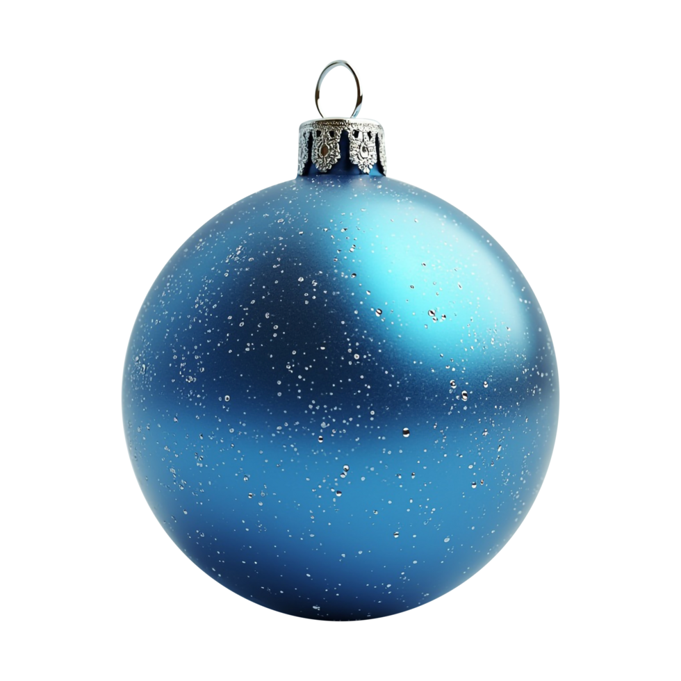 Blue Christmas Ball isolated png