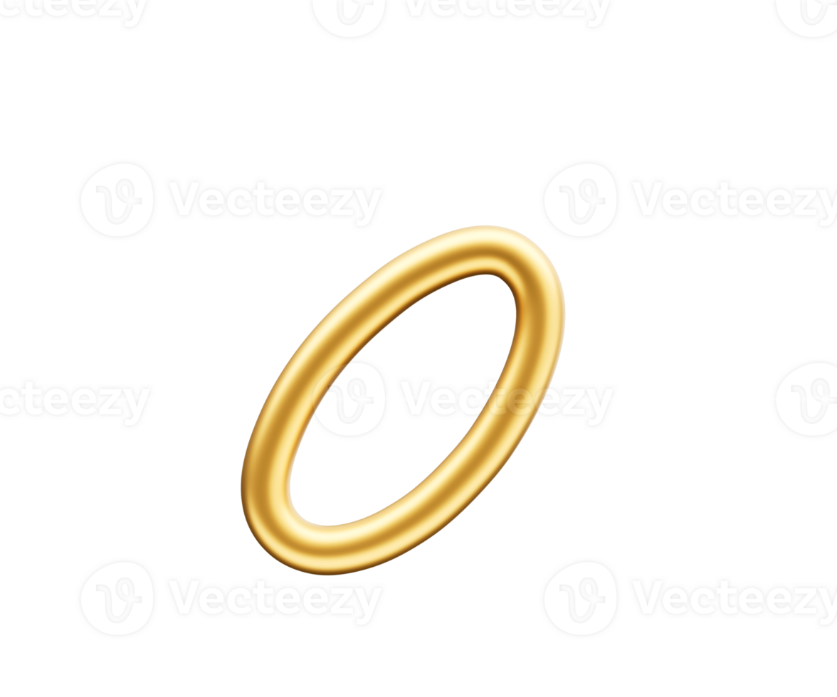 3d Golden Shiny Small Letter o Alphabet o Rounded Inflatable Font 3d Illustration png