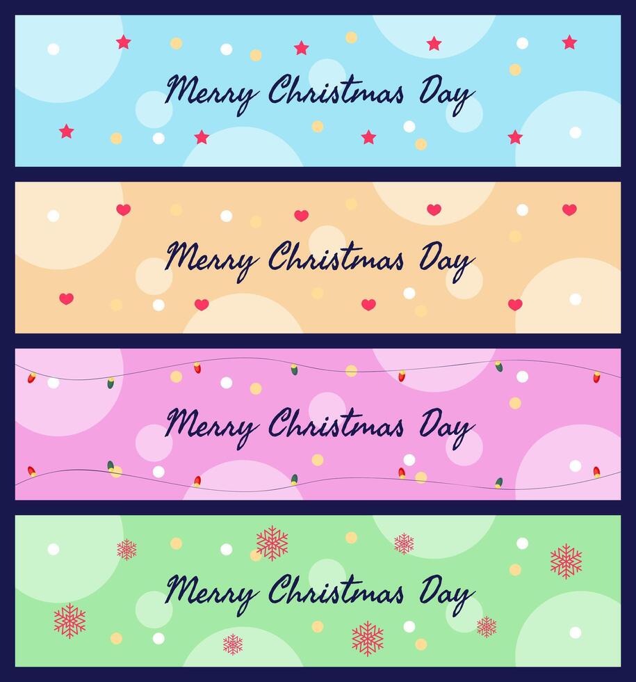 Merry Christmas banner for shop and cafe vector