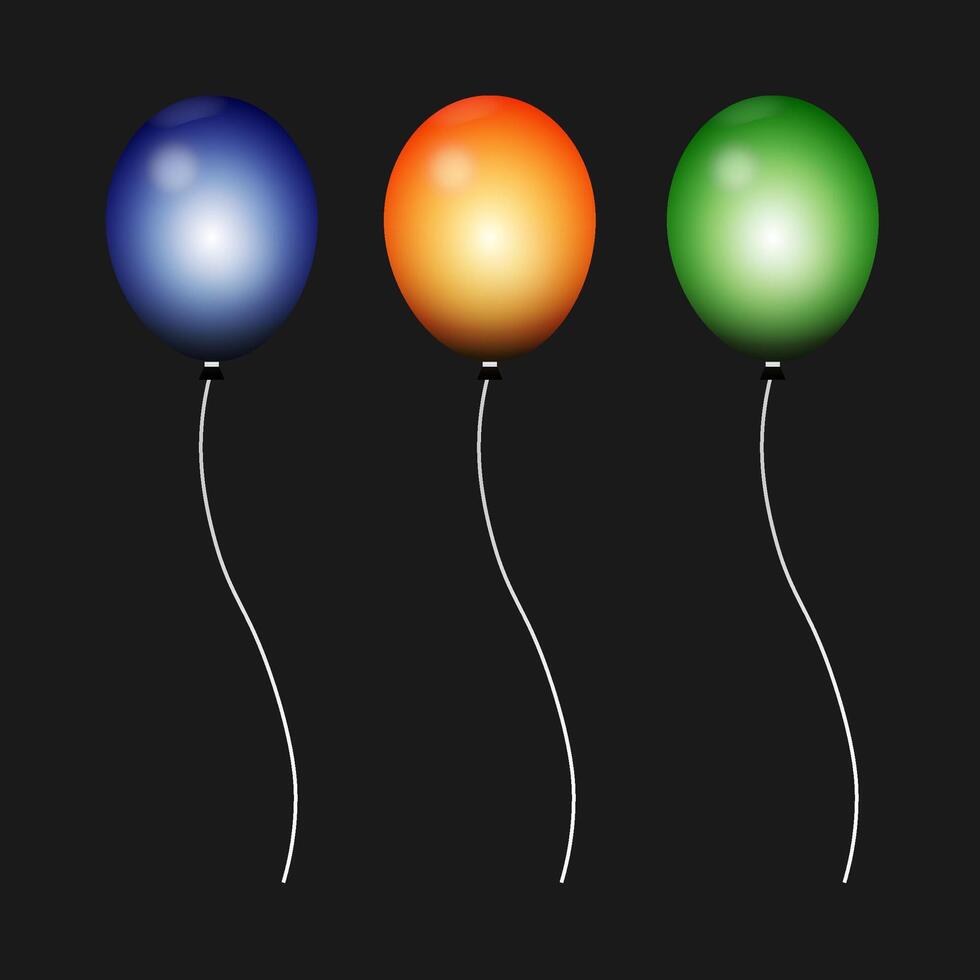 3d balloon vectors design