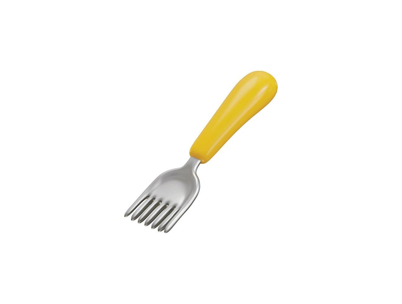 Fork icon 3d render concept of restaurant serving equipment icon illustration vector