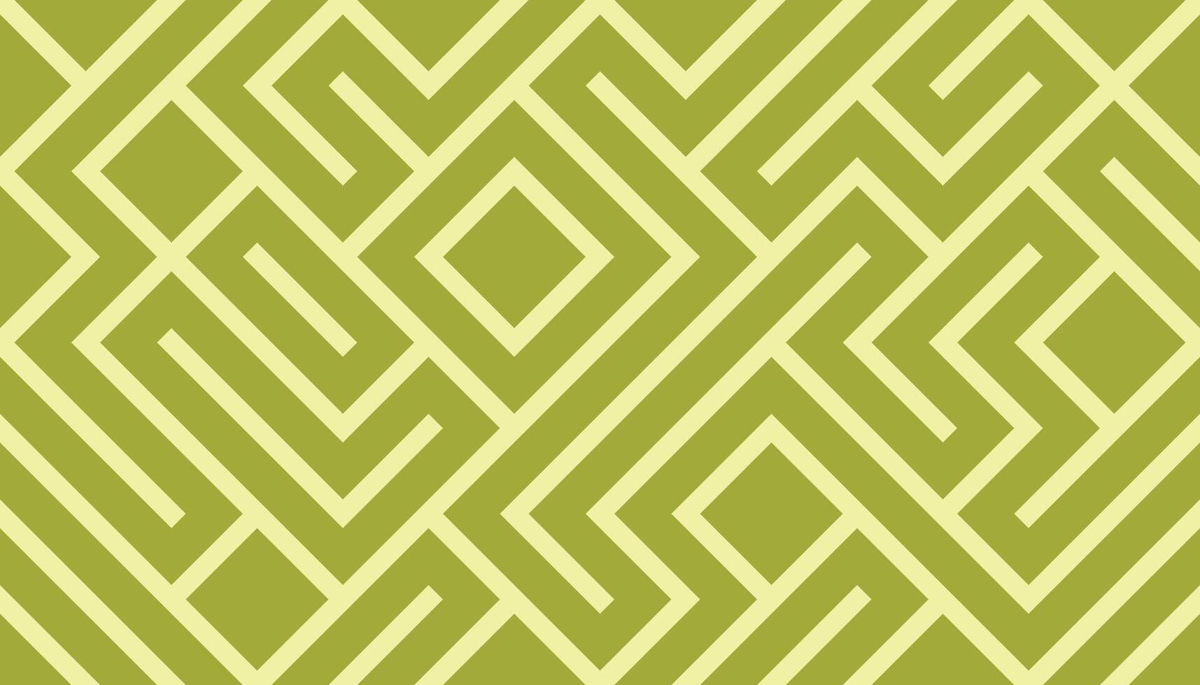 Geometric Pattern with Green Lines on Olive Background vector