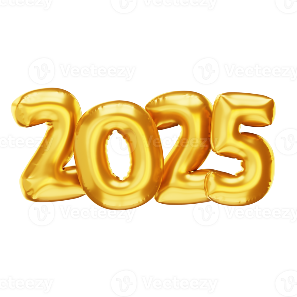 2025 New Year Balloon png