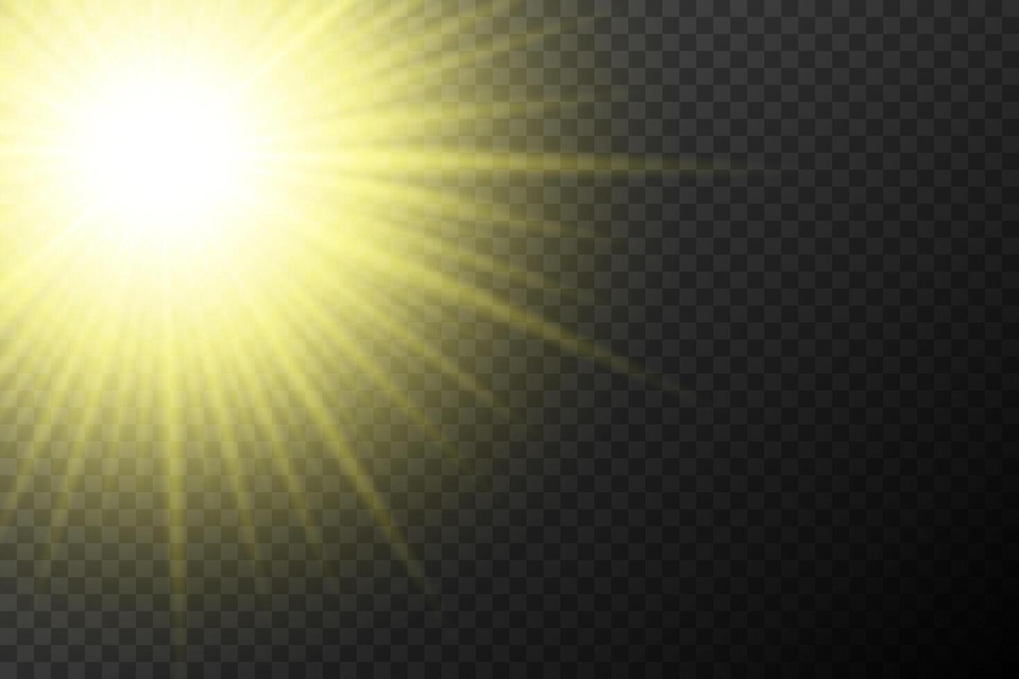a yellow light on background vector