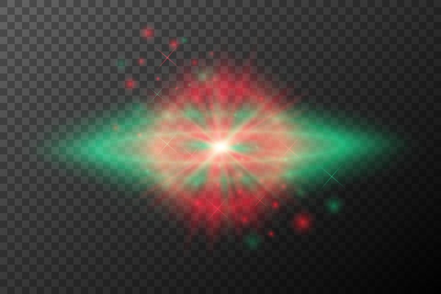 a red and green light on background vector