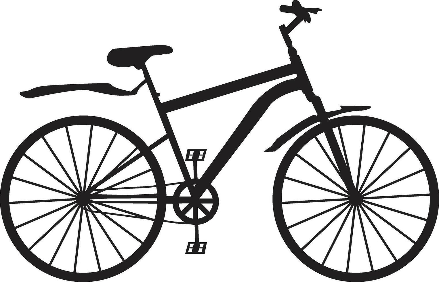 Bicycle silhouette illustration vector
