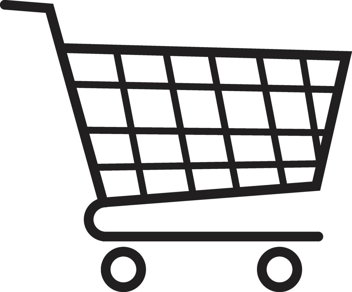 Online shopping cart icon illustration vector