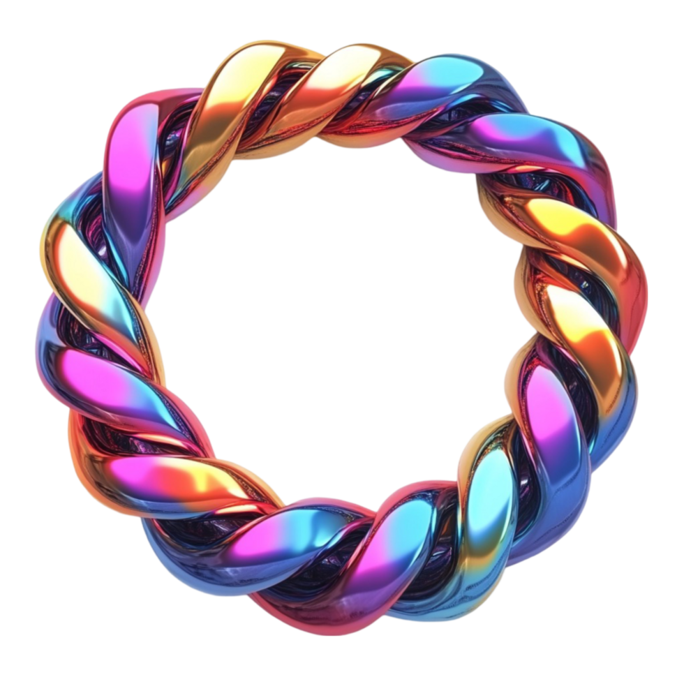 Rainbow Colored Ring png