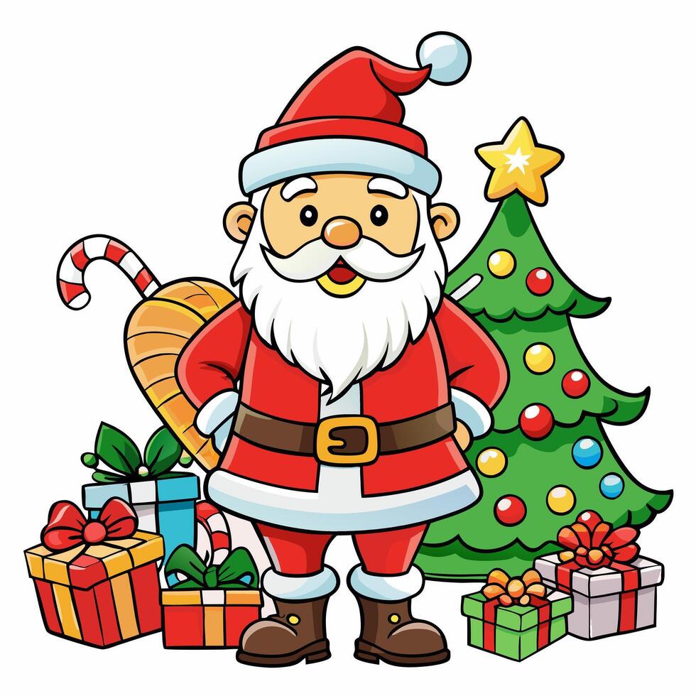 santa claus christmas clipart vector