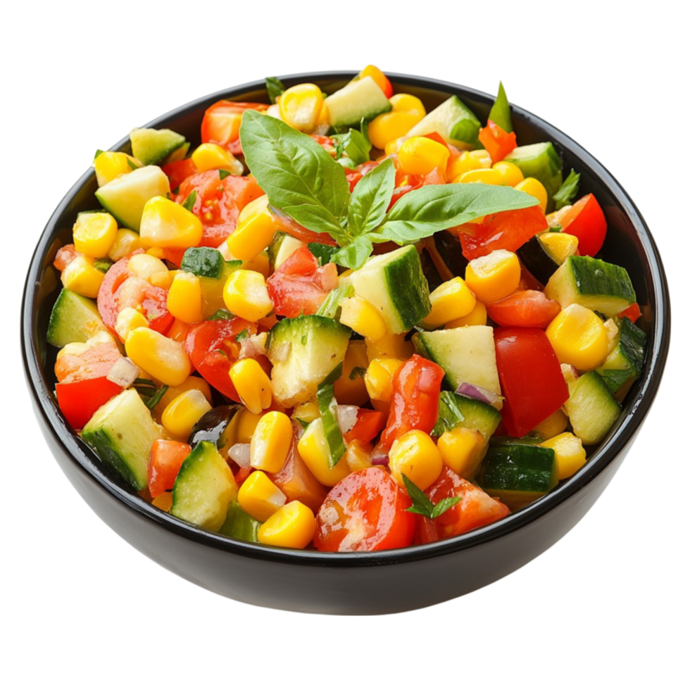 Corn Salad in Bowl png
