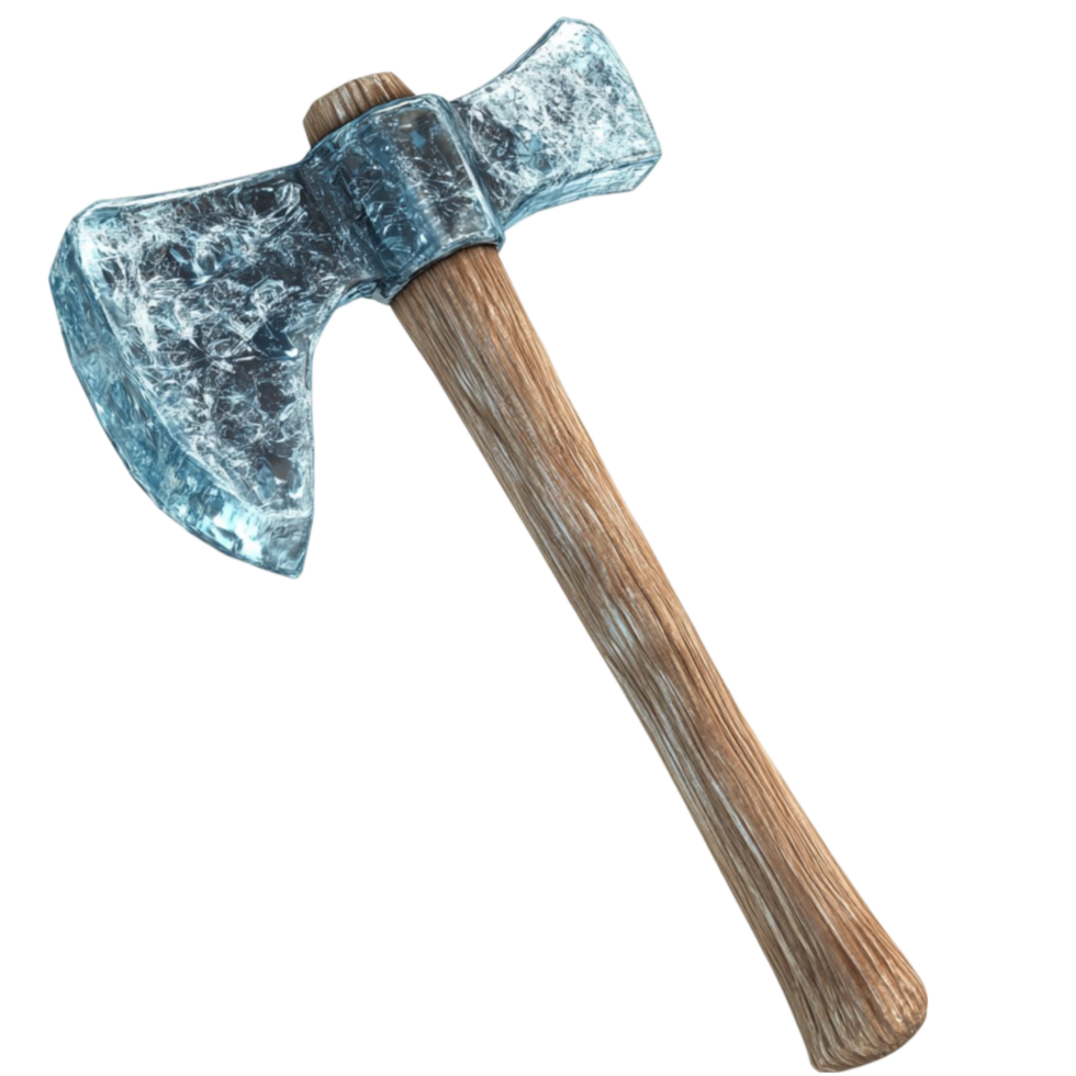Axe with Wooden Handle png