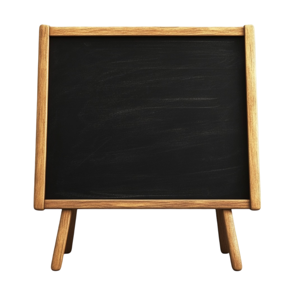 Blackboard with Wooden Legs png