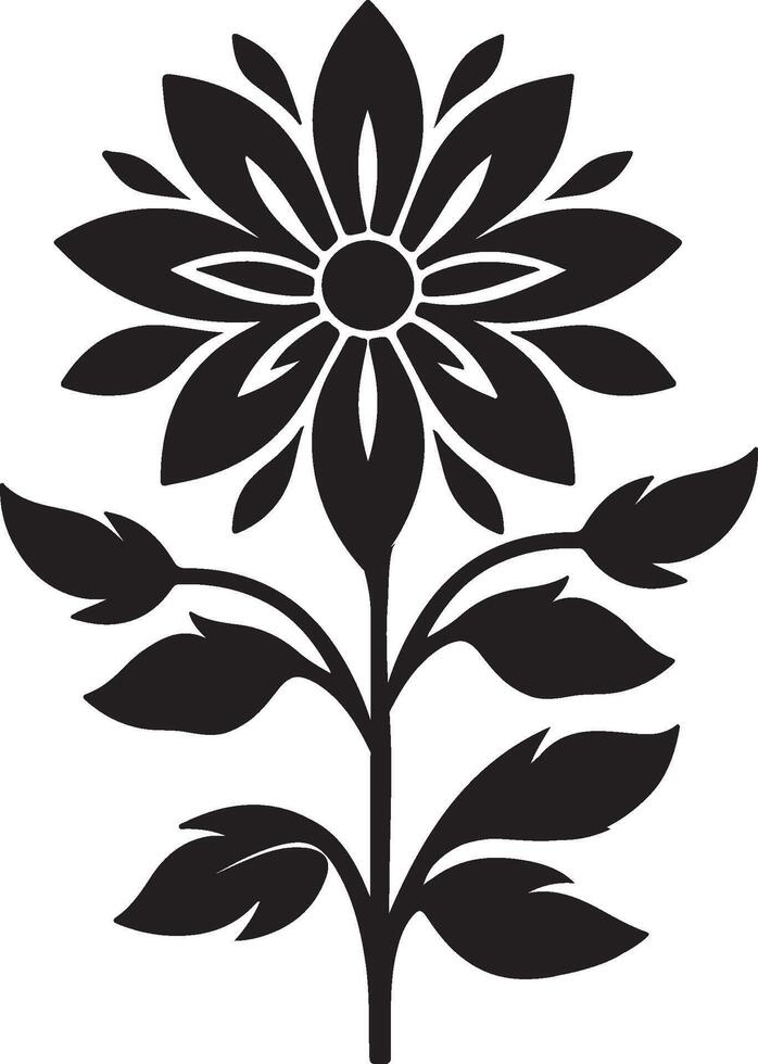 new style flower design art vector