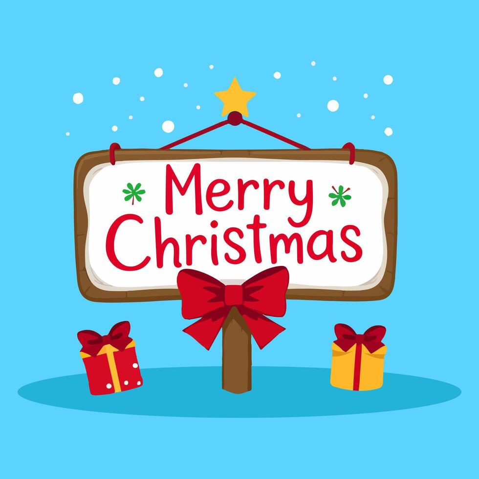 Merry christmas decorative background vector