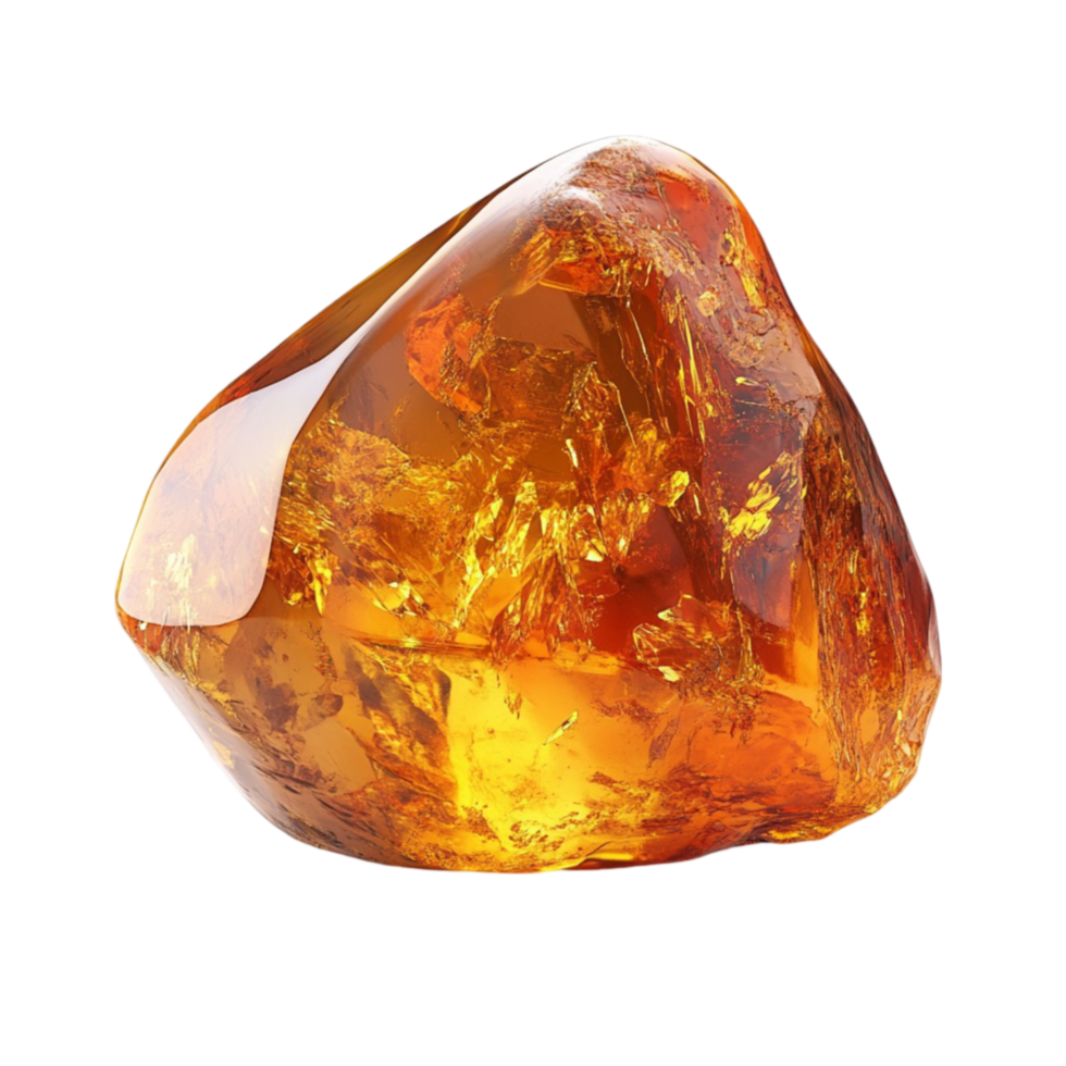 Golden Amber Gemstone png