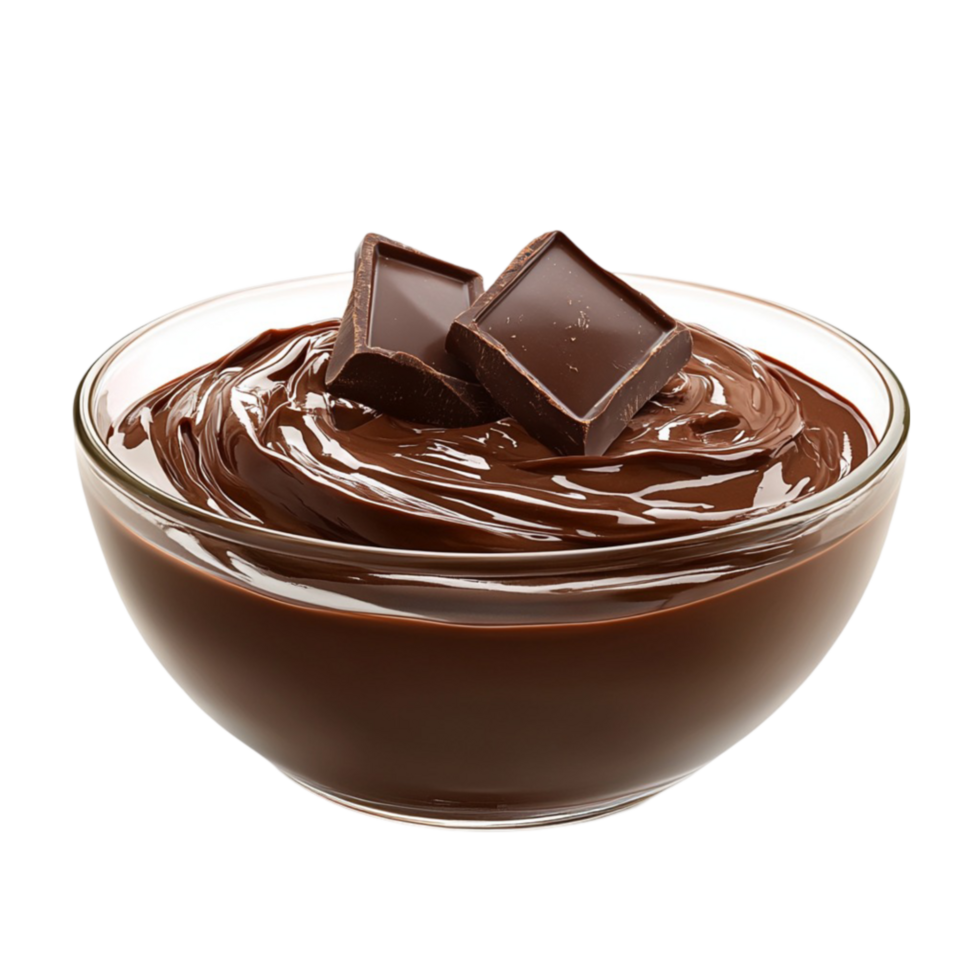 Creamy Chocolate Mousse with Dark Chocolate Topping png