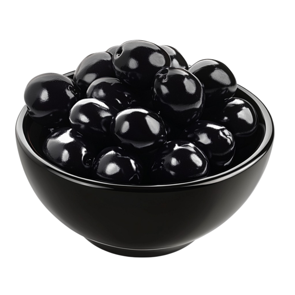 Ripe Black Olives png